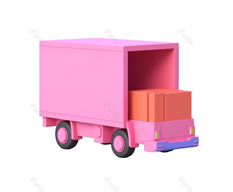 商品图片,插画元素,卡车PNG,商务免抠素材